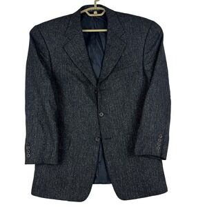 Hickey Freeman Blazer Mens 40 (40) Wool Silk Herringbone Diplomat Sport Coat